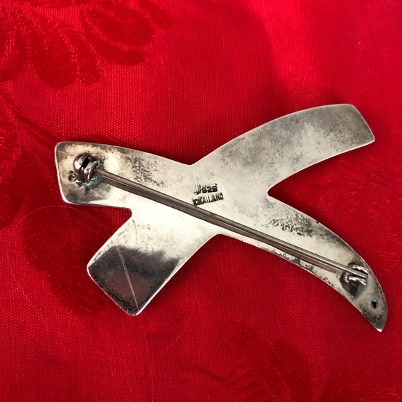 Vintage sterling X pin. - Picture 4 of 4